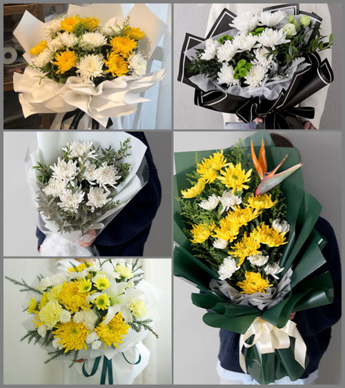 青海海东市乐都区洪水镇双一村白事花束代送